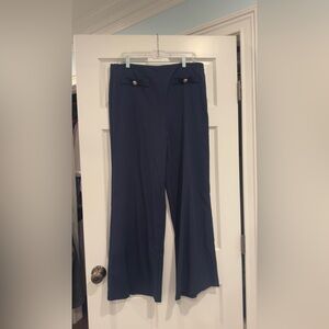 Loft Navy Wide Leg Pants | Size 12